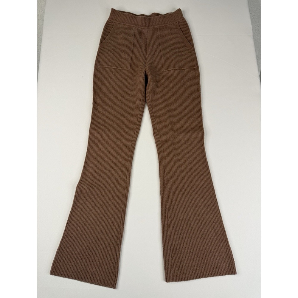 Athleta‎ Brown Ribbed Comfort Yoga Pants Women's Size Xs
